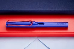 LAMY Safari Fountain Pen - Blue/red (limited Production) -Office Tools LAMY Safari BlueRed 1