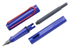 LAMY Safari Fountain Pen - Blue/red (limited Production) -Office Tools LAMY safari blue red OW 3