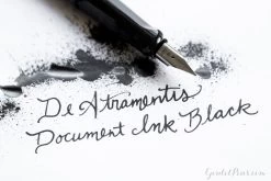 De Atramentis Document Ink Black - 45ml Bottled Ink -Office Tools Lamy DarkLilac InkPaperPairings DocumentInkBlack