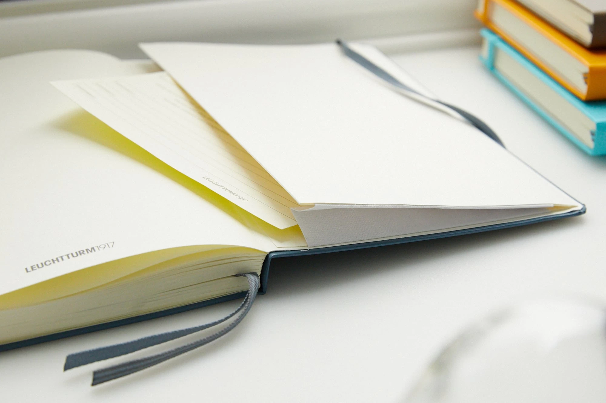 Leuchtturm1917 Medium A5 Notebook - Stone Blue, Dot Grid 9 Leuchtturm1917 Medium A5 Notebook - Stone Blue, Dot Grid - Image 7