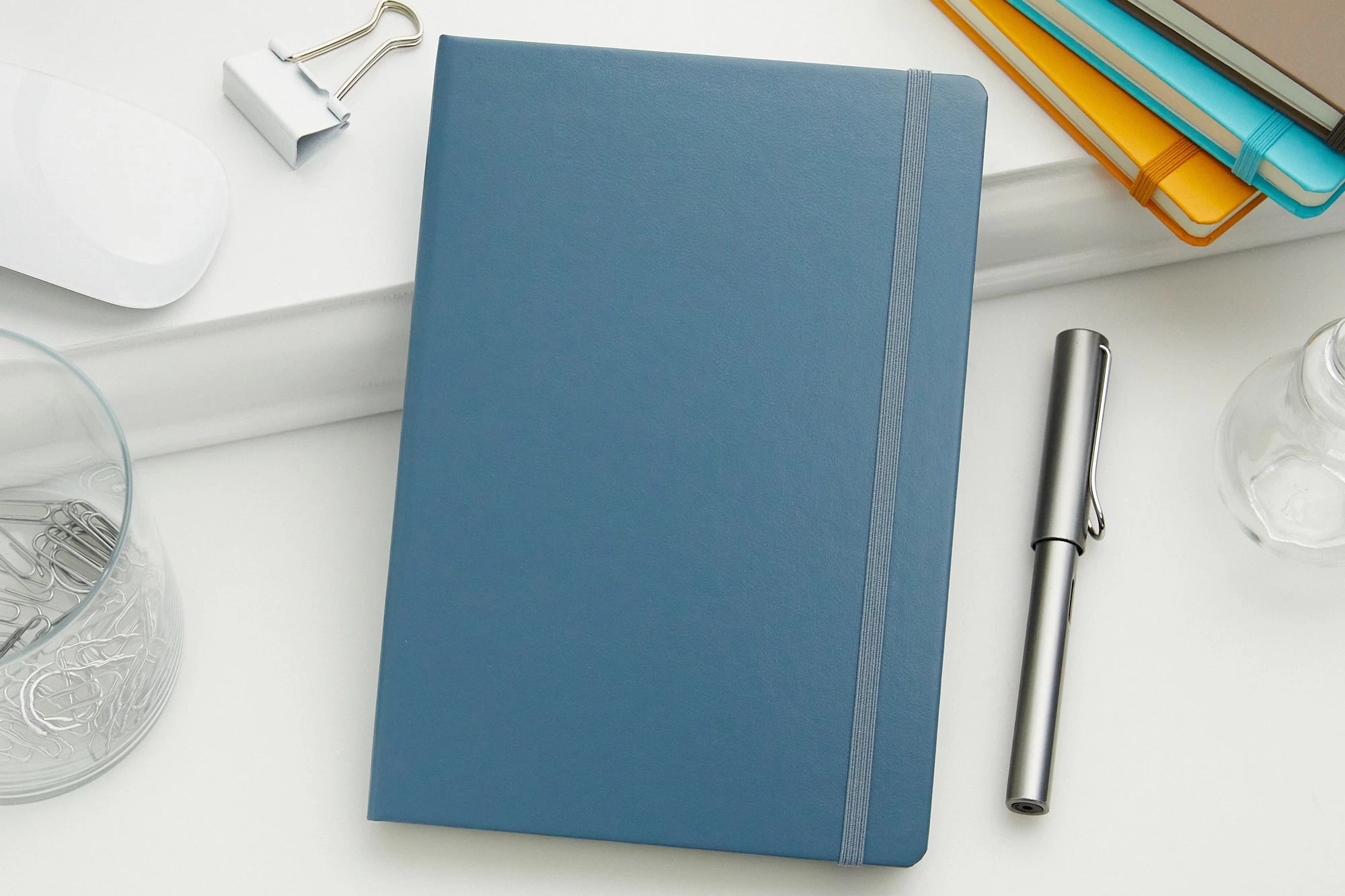 Leuchtturm1917 Medium A5 Notebook - Stone Blue, Dot Grid 4 Leuchtturm1917 Medium A5 Notebook - Stone Blue, Dot Grid - Image 2