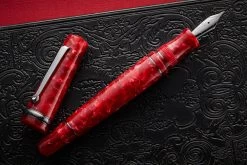 Maiora Aventus Fountain Pen - Amore Red/Ruthenium -Office Tools Maiora Aventus AmoreRed 3