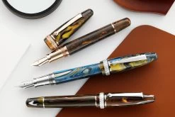 Maiora Ogiva Fountain Pen - Blue -Office Tools Maiora Ogiva GoldenAge Blue Brown OrangeBrown group 2