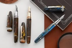 Maiora Ogiva Fountain Pen - Brown -Office Tools Maiora Ogiva GoldenAge Blue Brown OrangeBrown group 3