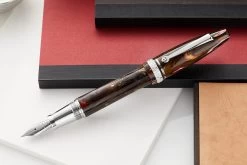 Maiora Ogiva Fountain Pen - Brown -Office Tools Maiora Ogiva GoldenAge Brown 2