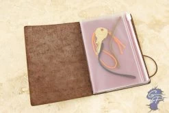 Traveler's Notebook Accessory 004 - Zippered Pocket (Passport) -Office Tools Midori Passport ZipperPocket 3