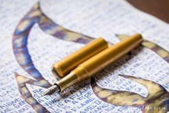 Diamine Blue Flame - Ink Sample -Office Tools MondayMatchup DiamineBlueFlame KarasKustomsGold 2