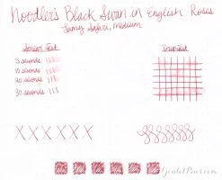 Noodler's Black Swan In English Roses - Ink Sample 9 Noodler's Black Swan In English Roses - Ink Sample -Office Tools Noodlers BlackSwanEnglishRoses 1