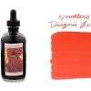 Noodler's Dragon's Fire - 4.5oz Bottled Ink With Free Charlie Pen -Office Tools Noodlers DragonsFire BS SwabText