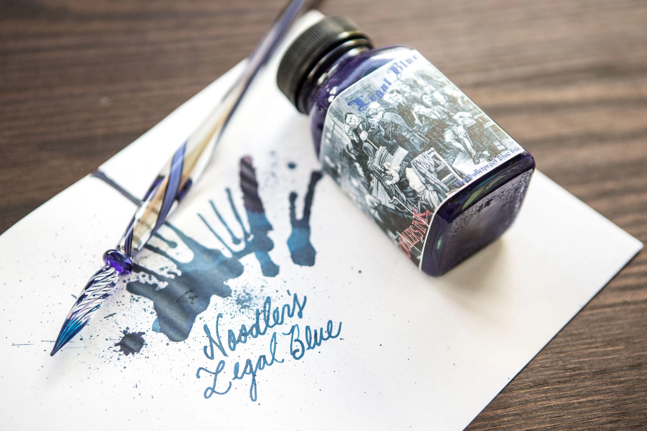 Noodler's Legal Blue - 3oz Bottled Ink 4 Noodler's Legal Blue - 3oz Bottled Ink - Image 2