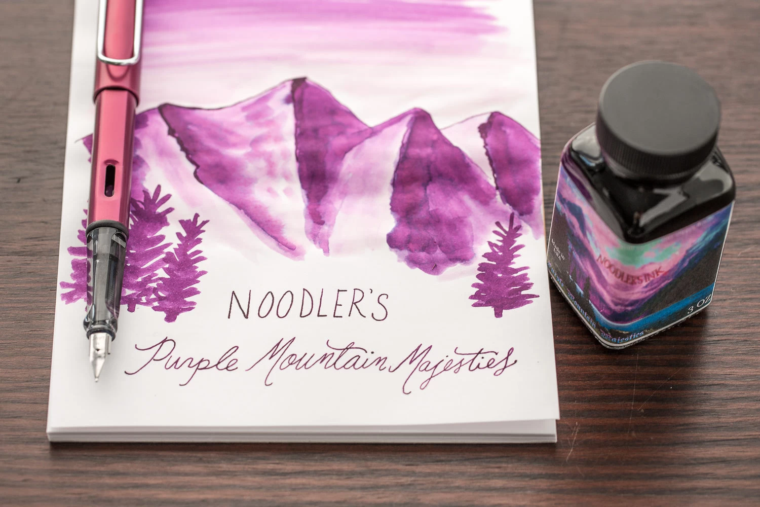Noodler's Purple Mountain Majesties - 3oz Bottled Ink 6 Noodler's Purple Mountain Majesties - 3oz Bottled Ink - Image 4
