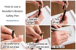 Noodler's Boston Safety Pen - Black -Office Tools Noodlers SafetyPen Graphic