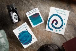 Organics Studio Aldous Huxley Old World Blue - 55ml Bottled Ink -Office Tools OrganicsStudio AldousHuxley InkReview 2