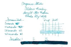 Organics Studio Aldous Huxley Old World Blue - 55ml Bottled Ink -Office Tools OrganicsStudio AldousHuxley InkReview Rhodia 80g 1