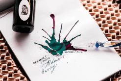 Organics Studio Aldous Huxley Old World Blue - 55ml Bottled Ink -Office Tools OrganicsStudio AldousHuxley Splatter 4