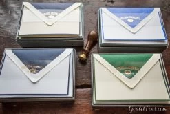 Original Crown Mill Bicolor Note Card Correspondence Set - Cream/Navy -Office Tools OriginalCrownMill BiColor NoteCard Set 1