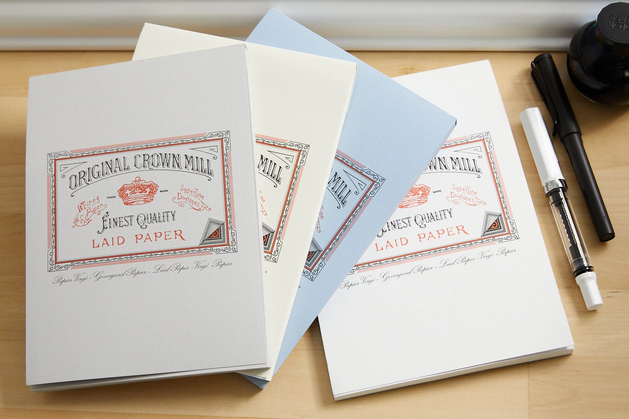 Original Crown Mill Classic Laid A5 Tablet - Light Blue 9 Original Crown Mill Classic Laid A5 Tablet - Light Blue - Image 7