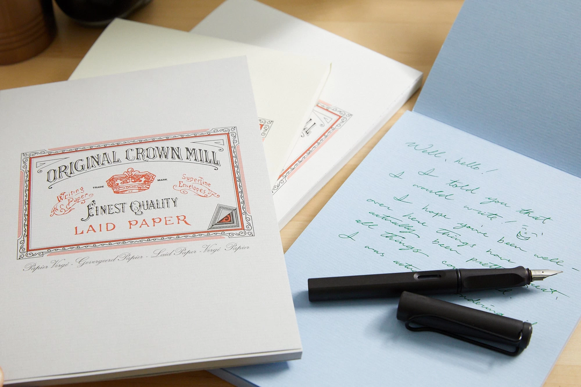 Original Crown Mill Classic Laid A5 Tablet - Light Blue 8 Original Crown Mill Classic Laid A5 Tablet - Light Blue - Image 6