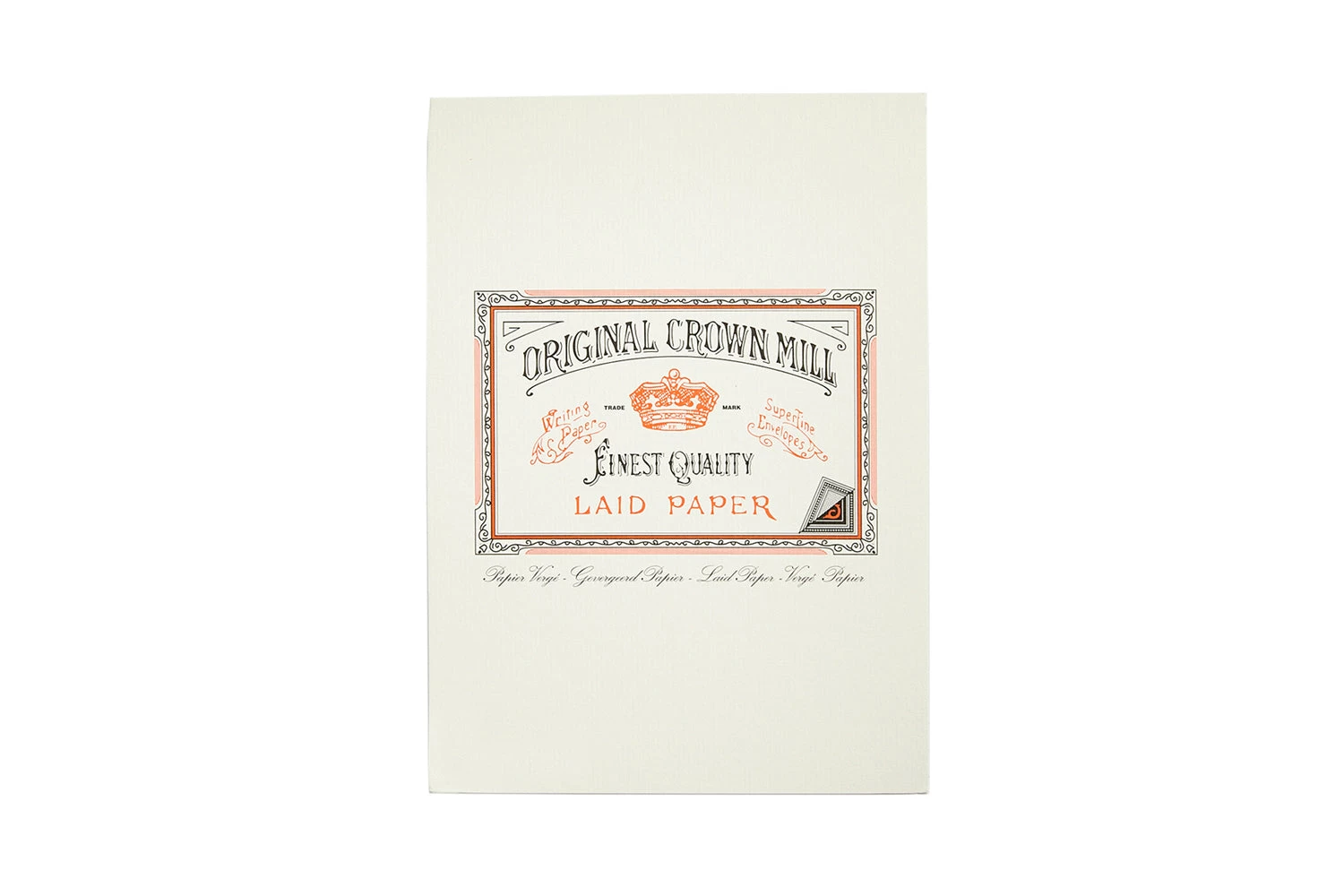 Original Crown Mill Classic Laid A5 Tablet - Cream 3 Original Crown Mill Classic Laid A5 Tablet - Cream