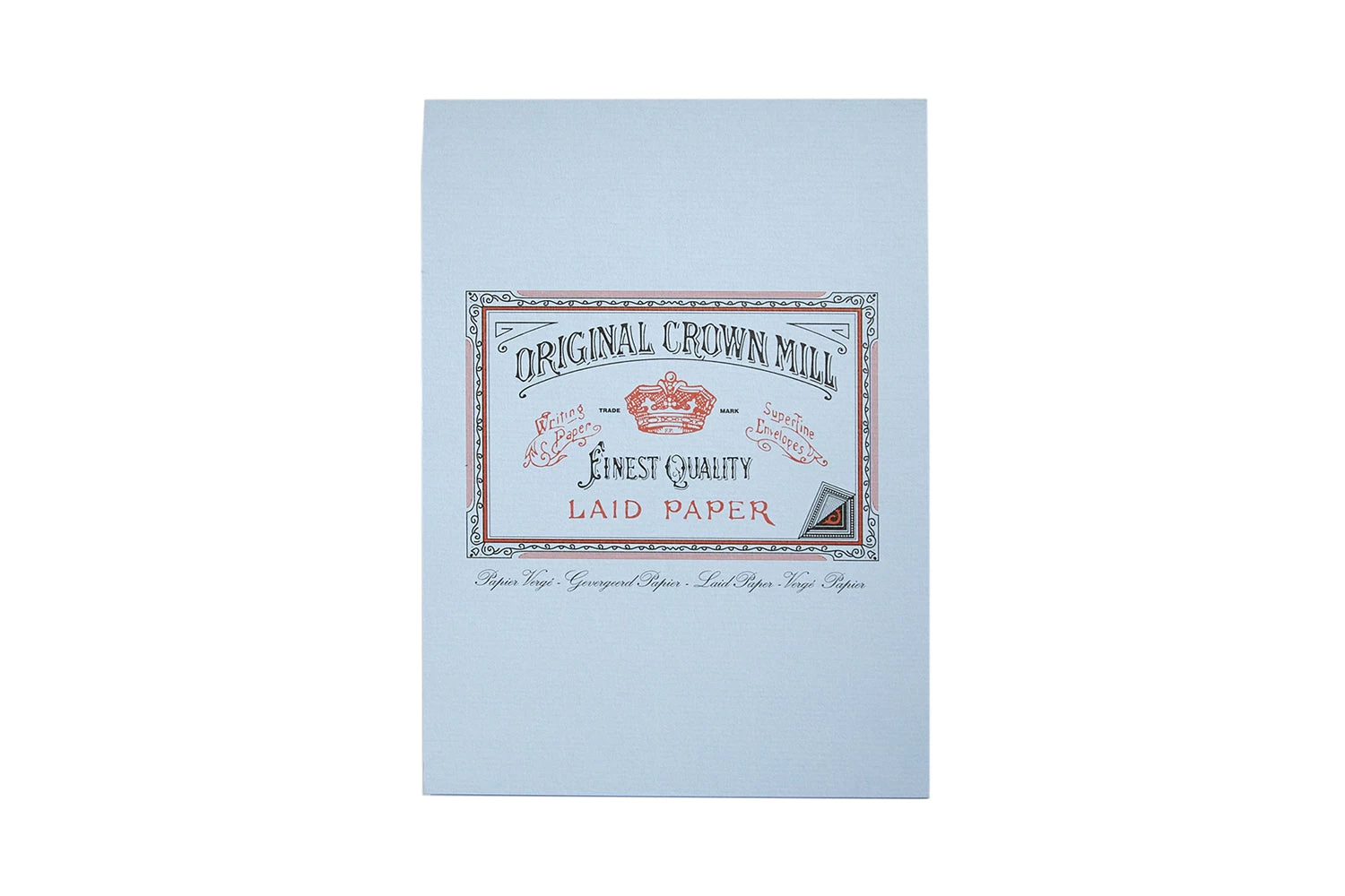 Original Crown Mill Classic Laid A5 Tablet - Light Blue 3 Original Crown Mill Classic Laid A5 Tablet - Light Blue