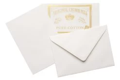 Original Crown Mill Pure Cotton Small Envelopes -Office Tools OriginalCrownMill EnvelopeSmall Ivory OW 1
