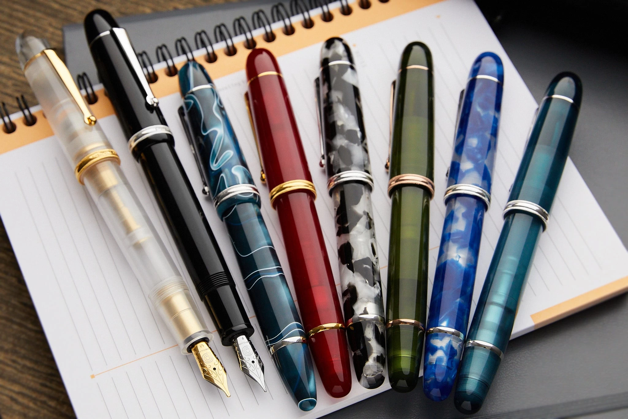 Penlux Masterpiece Grande Fountain Pen - Koi Blue & White 13 Penlux Masterpiece Grande Fountain Pen - Koi Blue & White - Image 11