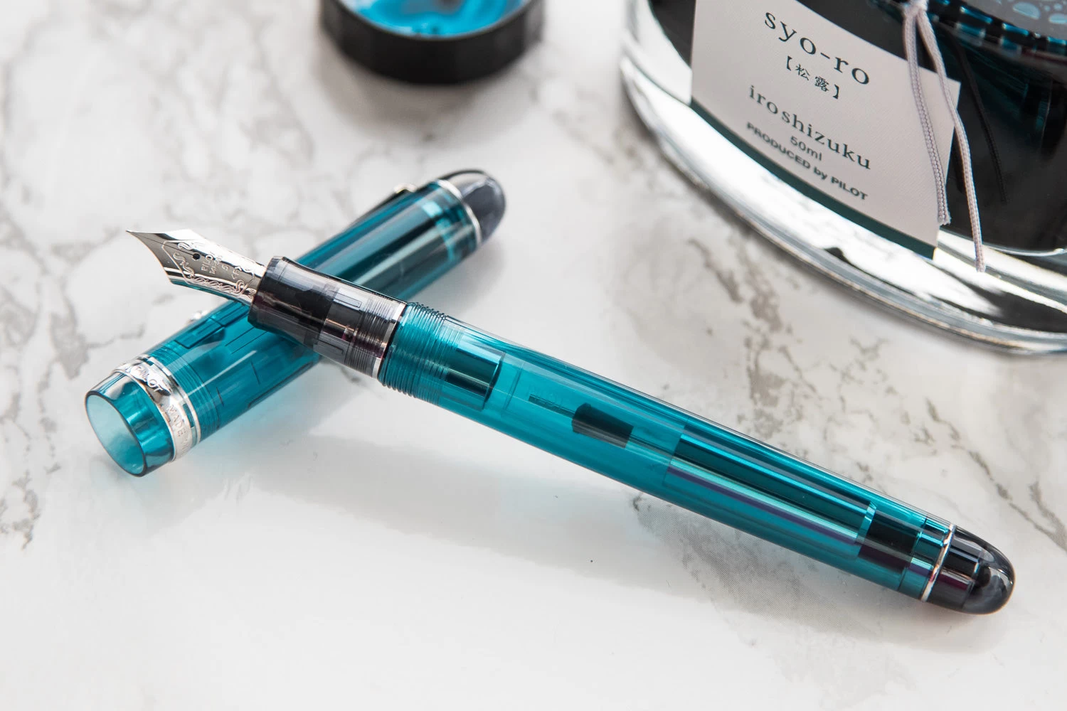 Pilot Custom 74 Fountain Pen - Teal 8 Pilot Custom 74 Fountain Pen - Teal - Image 6