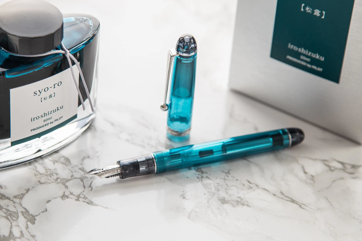 Pilot Custom 74 Fountain Pen - Teal 9 Pilot Custom 74 Fountain Pen - Teal - Image 7