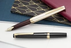 Pilot E95s Fountain Pen - Burgundy/Ivory -Office Tools Pilot E95S Black BurgundyIvory group 2