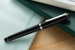 Pilot Falcon Fountain Pen - Black/Rhodium -Office Tools Pilot Falcon Black Rhodium 1