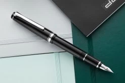 Pilot Falcon Fountain Pen - Black/Rhodium -Office Tools Pilot Falcon Black Rhodium 2
