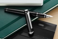 Pilot Falcon Fountain Pen - Black/Rhodium -Office Tools Pilot Falcon Black Rhodium 3
