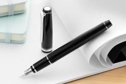 Pilot Falcon Fountain Pen - Black/Rhodium -Office Tools Pilot Falcon Black Rhodium 5