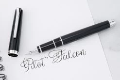 Pilot Metal Falcon Fountain Pen - Black 25 Pilot Metal Falcon Fountain Pen - Black -Office Tools Pilot Falcon Black Stock 1