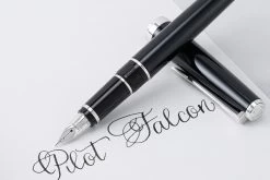 Pilot Metal Falcon Fountain Pen - Black 26 Pilot Metal Falcon Fountain Pen - Black -Office Tools Pilot Falcon Black Stock 2