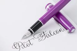 Pilot Falcon Fountain Pen - Purple -Office Tools Pilot Falcon Rhodium Purple Stock 3