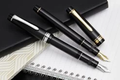 Pilot Justus 95 Fountain Pen - Black/Rhodium -Office Tools Pilot Justus95 BlackRhodium BlackGold group 2