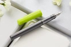 Pilot Kakuno Fountain Pen - Lime Green/Gray 23 Pilot Kakuno Fountain Pen - Lime Green/Gray -Office Tools Pilot Kakuno LimeGrey 3
