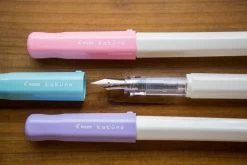 Pilot Kakuno Fountain Pen - Pink/White -Office Tools Pilot Kakuno PinkWhite NW 12