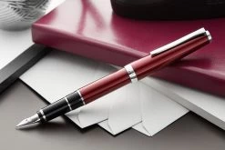 Pilot Metal Falcon Fountain Pen - Burgundy -Office Tools Pilot MetalFalcon Burgundy 2
