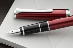 Pilot Metal Falcon Fountain Pen - Burgundy -Office Tools Pilot MetalFalcon Burgundy 4