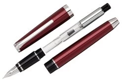 Pilot Metal Falcon Fountain Pen - Burgundy -Office Tools Pilot MetalFalcon Burgundy OW 3