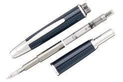 Pilot Vanishing Point Fountain Pen - Blue Carbonesque -Office Tools Pilot VanishingPoint OW BlueCarbonesque 3