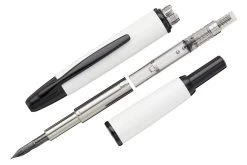 Pilot Vanishing Point Fountain Pen - White/Black -Office Tools Pilot VanishingPoint OW WhiteBlack 3