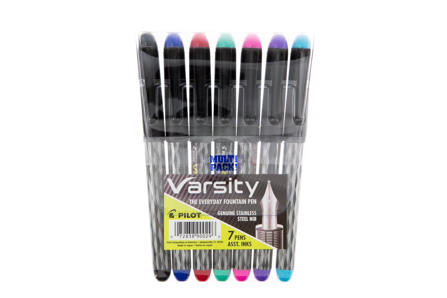 Pilot Varsity Fountain Pen - Assorted 7-Pack, Medium 3 Pilot Varsity Fountain Pen - Assorted 7-Pack, Medium