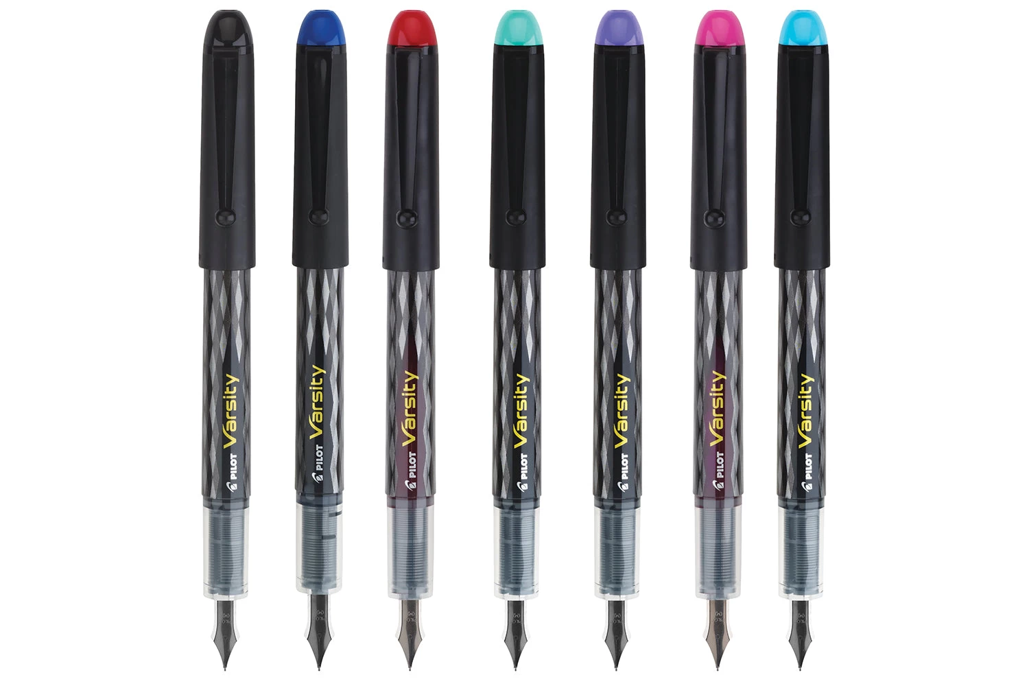 Pilot Varsity Fountain Pen - Assorted 7-Pack, Medium 4 Pilot Varsity Fountain Pen - Assorted 7-Pack, Medium - Image 2