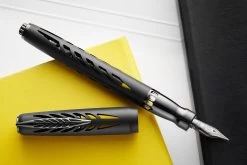 Pineider Homage To Arman Fountain Pen - Black Aluminum (Limited Edition)