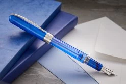 Pineider Avatar UR Twin Tank Touchdown Fountain Pen - Neptune Blue -Office Tools Pineider Avatar TTT Blue 2
