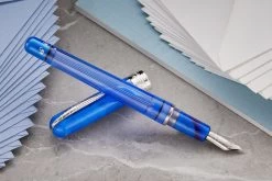 Pineider Avatar UR Twin Tank Touchdown Fountain Pen - Neptune Blue -Office Tools Pineider Avatar TTT Blue 3