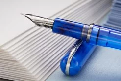 Pineider Avatar UR Twin Tank Touchdown Fountain Pen - Neptune Blue -Office Tools Pineider Avatar TTT Blue 4